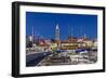 Croatia, Rab Rab, Marina with Altstadt-Udo Siebig-Framed Photographic Print