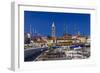 Croatia, Rab Rab, Marina with Altstadt-Udo Siebig-Framed Photographic Print