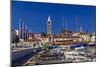 Croatia, Rab Rab, Marina with Altstadt-Udo Siebig-Mounted Photographic Print