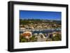 Croatia, Rab Rab Town, Kristofora Square with Boat Harbor in Front of Kamenjak-Udo Siebig-Framed Photographic Print