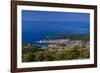 Croatia, Rab Rab Town, Old Town with Harbor and Peninsula Frkanj-Udo Siebig-Framed Photographic Print