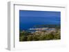 Croatia, Rab Rab Town, Old Town with Harbor and Peninsula Frkanj-Udo Siebig-Framed Photographic Print