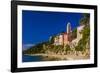 Croatia, Rab Rab Town, Promenade with Monastery Sveti Andrija-Udo Siebig-Framed Photographic Print