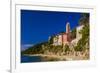 Croatia, Rab Rab Town, Promenade with Monastery Sveti Andrija-Udo Siebig-Framed Photographic Print