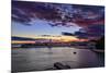 Croatia, Rab Rab Town, View from Banjol, Hotel Padova, Sunset-Udo Siebig-Mounted Photographic Print