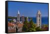 Croatia, Rab Rab TownView from City Wall-Udo Siebig-Framed Stretched Canvas