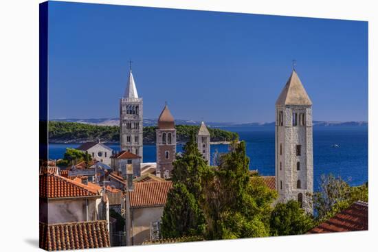 Croatia, Rab Rab TownView from City Wall-Udo Siebig-Stretched Canvas