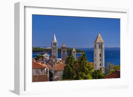 Croatia, Rab Rab TownView from City Wall-Udo Siebig-Framed Photographic Print