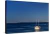 Croatia, Rab View Westwards to Island Losinj with Motor Glider, View from Banjol-Udo Siebig-Stretched Canvas