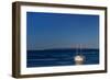 Croatia, Rab View Westwards to Island Losinj with Motor Glider, View from Banjol-Udo Siebig-Framed Photographic Print