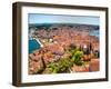 Croatia, Rovinj, Istria. Town of Rovinj and harbor.-Julie Eggers-Framed Photographic Print