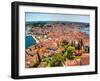 Croatia, Rovinj, Istria. Town of Rovinj and harbor.-Julie Eggers-Framed Photographic Print