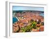 Croatia, Rovinj, Istria. Town of Rovinj and harbor.-Julie Eggers-Framed Photographic Print