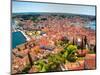 Croatia, Rovinj, Istria. Town of Rovinj and harbor.-Julie Eggers-Mounted Photographic Print