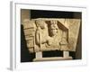 Croatia, Salona, Solin, Cesarean Door of Salona, Detail of Bas-Relief with the Tyche of Solona-null-Framed Giclee Print