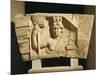 Croatia, Salona, Solin, Cesarean Door of Salona, Detail of Bas-Relief with the Tyche of Solona-null-Mounted Giclee Print