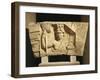 Croatia, Salona, Solin, Cesarean Door of Salona, Detail of Bas-Relief with the Tyche of Solona-null-Framed Giclee Print