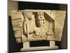 Croatia, Salona, Solin, Cesarean Door of Salona, Detail of Bas-Relief with the Tyche of Solona-null-Mounted Giclee Print