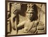 Croatia, Salona, Solin, Cesarean Door of Salona, Detail of Bas-Relief with the Tyche of Solona-null-Framed Giclee Print