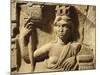 Croatia, Salona, Solin, Cesarean Door of Salona, Detail of Bas-Relief with the Tyche of Solona-null-Mounted Giclee Print