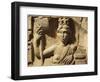 Croatia, Salona, Solin, Cesarean Door of Salona, Detail of Bas-Relief with the Tyche of Solona-null-Framed Giclee Print