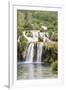 Croatia. Skradinski buk swimming area of Krka National Park.-Trish Drury-Framed Photographic Print