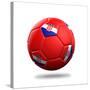 Croatia Soccer Ball-pling-Stretched Canvas