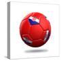 Croatia Soccer Ball-pling-Stretched Canvas