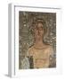 Croatia, Solona, Mosaic Work Depicting the Bust of Sappho-null-Framed Giclee Print