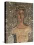 Croatia, Solona, Mosaic Work Depicting the Bust of Sappho-null-Stretched Canvas