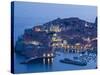 Croatia, Southern Dalmatia, Dubrovnik, Old Town and Harbour-Walter Bibikow-Stretched Canvas