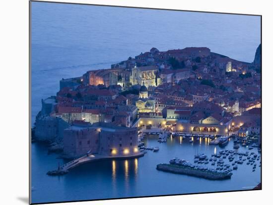 Croatia, Southern Dalmatia, Dubrovnik, Old Town and Harbour-Walter Bibikow-Mounted Photographic Print