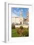 Croatia, Split. Church and Monastery of St. Francis and fountain of Franjo Tudman Square.-Trish Drury-Framed Photographic Print