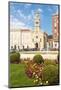 Croatia, Split. Church and Monastery of St. Francis and fountain of Franjo Tudman Square.-Trish Drury-Mounted Photographic Print