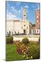 Croatia, Split. Church and Monastery of St. Francis and fountain of Franjo Tudman Square.-Trish Drury-Mounted Photographic Print