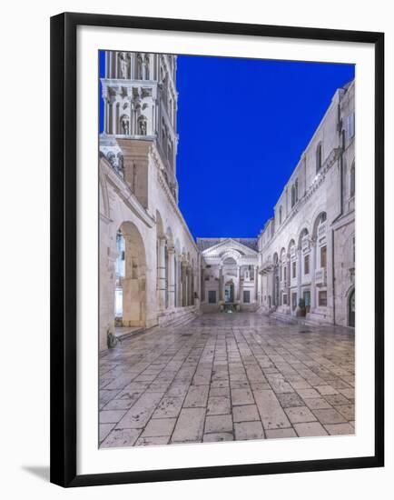 Croatia, Split, Diocletians Palace at Dawn-Rob Tilley-Framed Premium Photographic Print