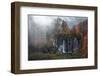 Croatia, the Incredible Autumn Colours and Waterfalls of Plitvice National Park.-Andrea Pozzi-Framed Photographic Print