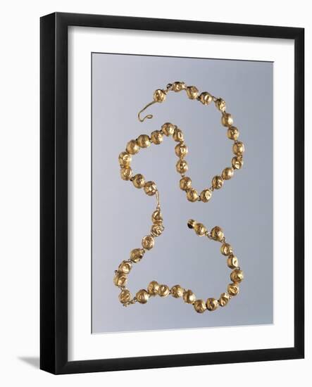 Croatia, Zadar, Gold Repousse Necklace Found in a Roman Grave-null-Framed Giclee Print