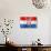 Croatian Flag-daboost-Art Print displayed on a wall