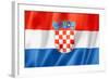 Croatian Flag-daboost-Framed Art Print