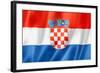 Croatian Flag-daboost-Framed Art Print