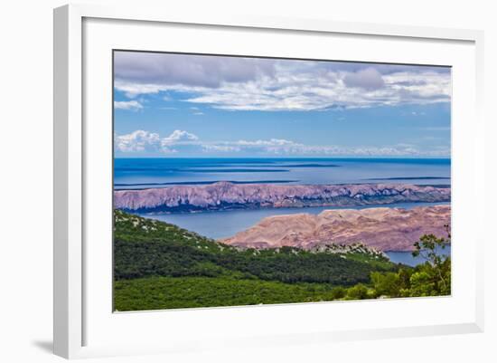 Croatian Islands Aerial View from Velebit-xbrchx-Framed Photographic Print