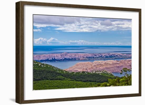 Croatian Islands Aerial View from Velebit-xbrchx-Framed Photographic Print