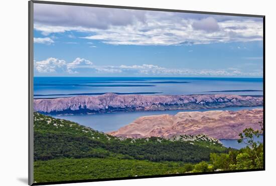 Croatian Islands Aerial View from Velebit-xbrchx-Mounted Photographic Print