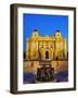 Croatian National Theatre Neobaroque Architecture, Ivan Mestrovic's Sculpture Fountain of Life-Christian Kober-Framed Photographic Print