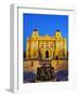 Croatian National Theatre Neobaroque Architecture, Ivan Mestrovic's Sculpture Fountain of Life-Christian Kober-Framed Photographic Print