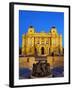Croatian National Theatre Neobaroque Architecture, Ivan Mestrovic's Sculpture Fountain of Life-Christian Kober-Framed Photographic Print