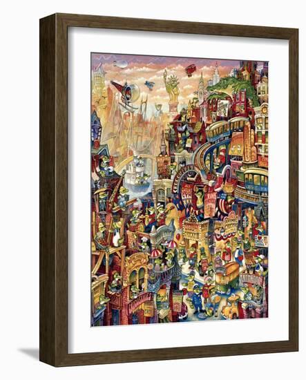 Croc City-Bill Bell-Framed Giclee Print