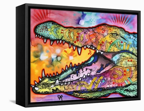 Croc-Dean Russo-Framed Stretched Canvas