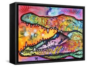 Croc-Dean Russo-Framed Stretched Canvas